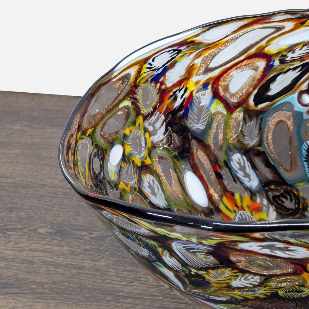 Hand Blown Murano Glass Millefiori Bowl