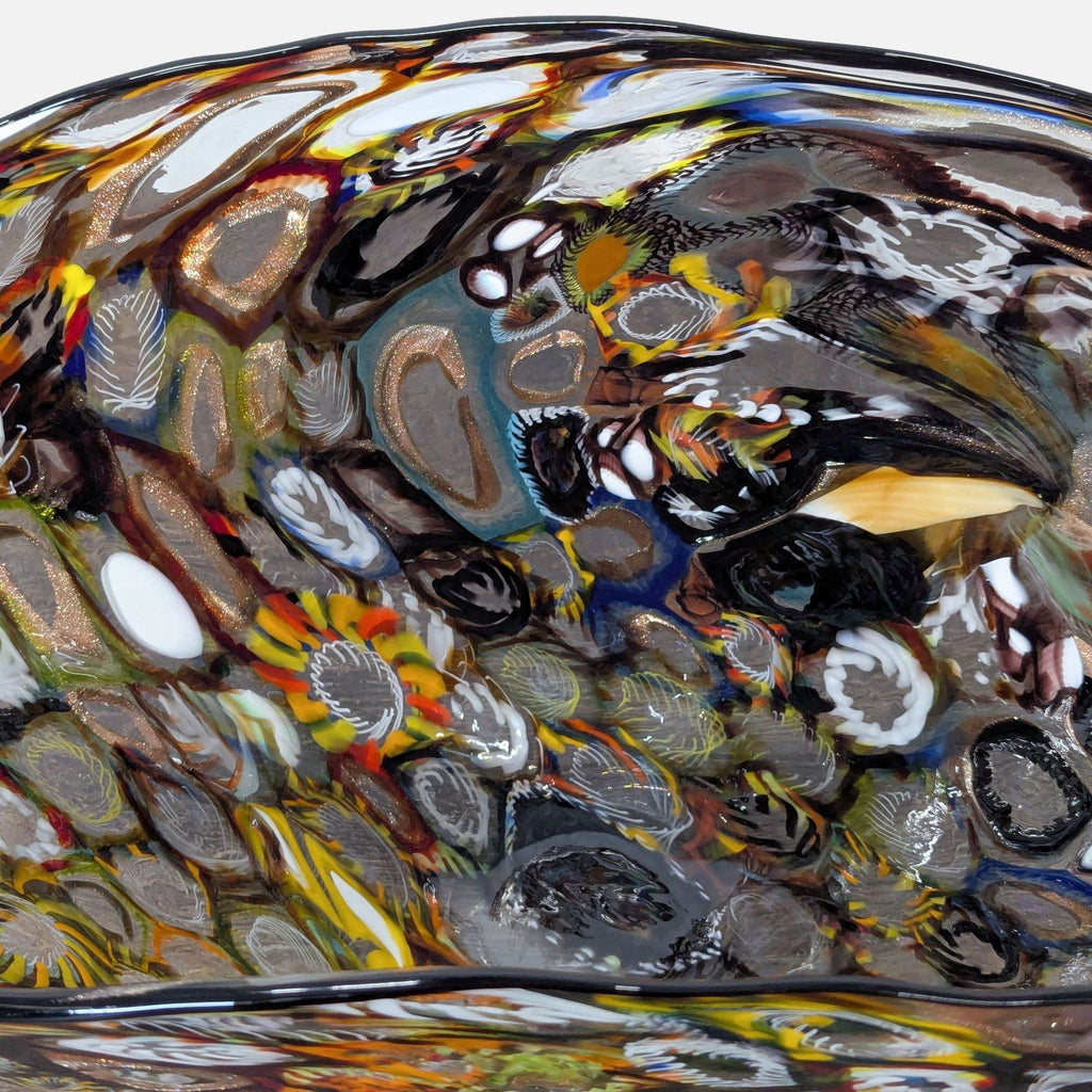 Hand Blown Murano Glass Millefiori Bowl