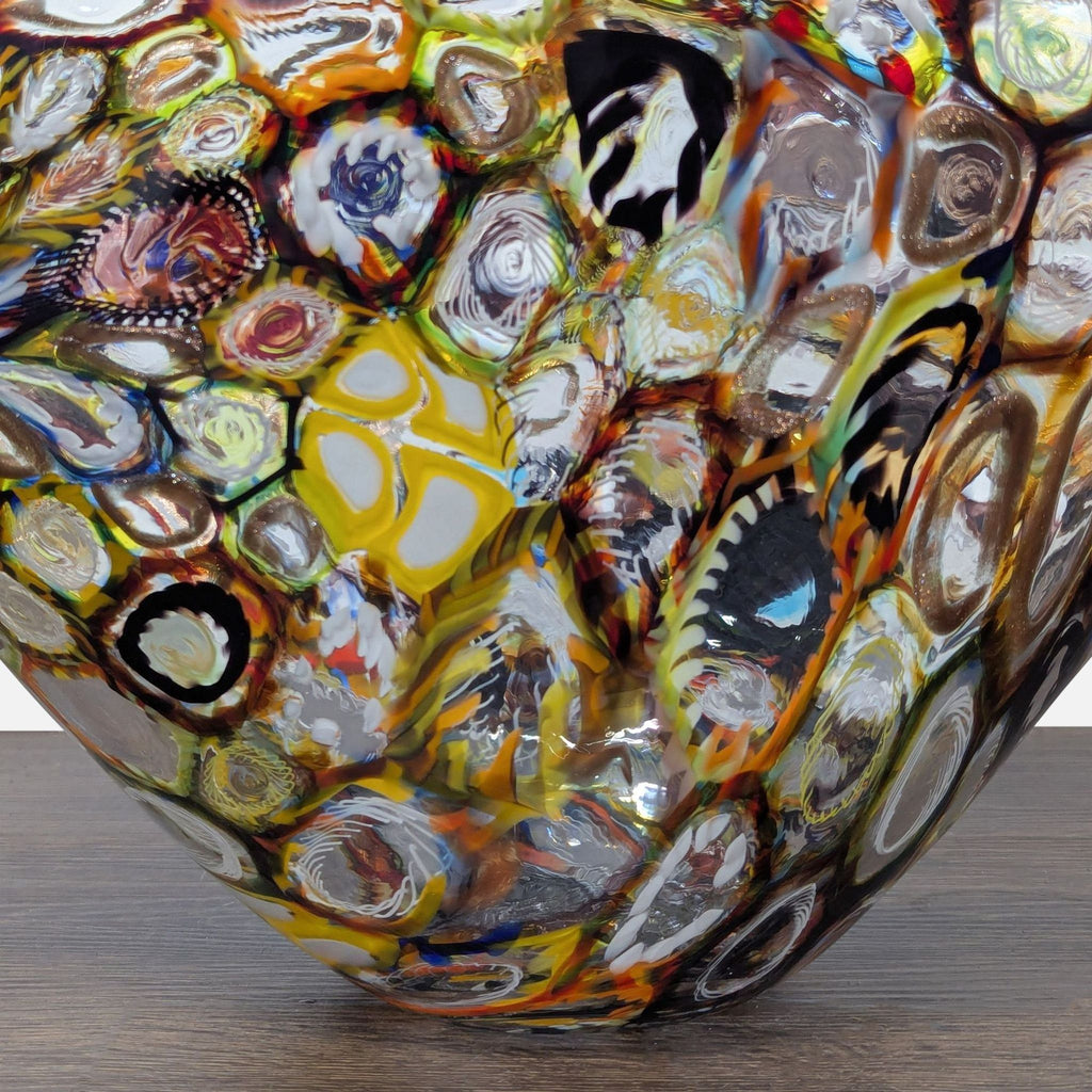 Hand Blown Murano Glass Millefiori Bowl
