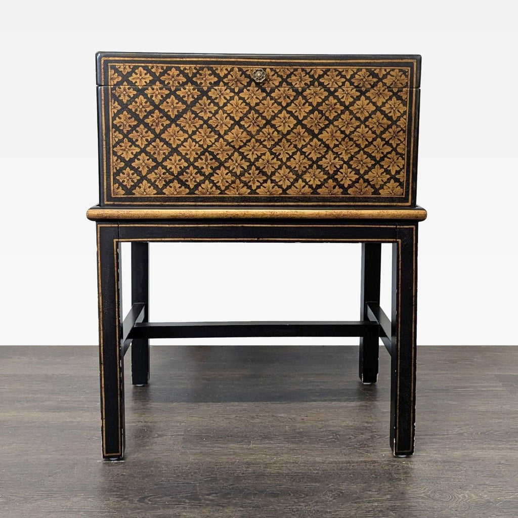 Stenciled Trunk on Stand - Accepted Offer (17.19% discount)