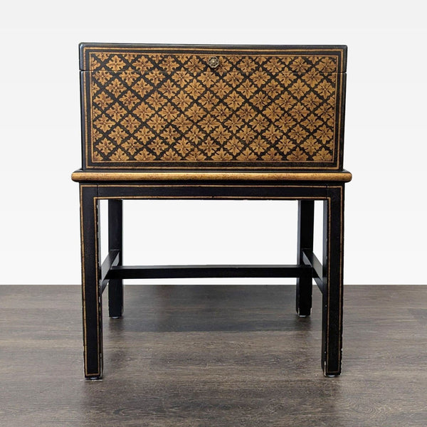 Stenciled Trunk on Stand - Accepted Offer (17.19% discount)