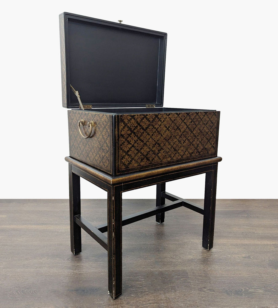 Stenciled Trunk on Stand - Accepted Offer (17.19% discount)