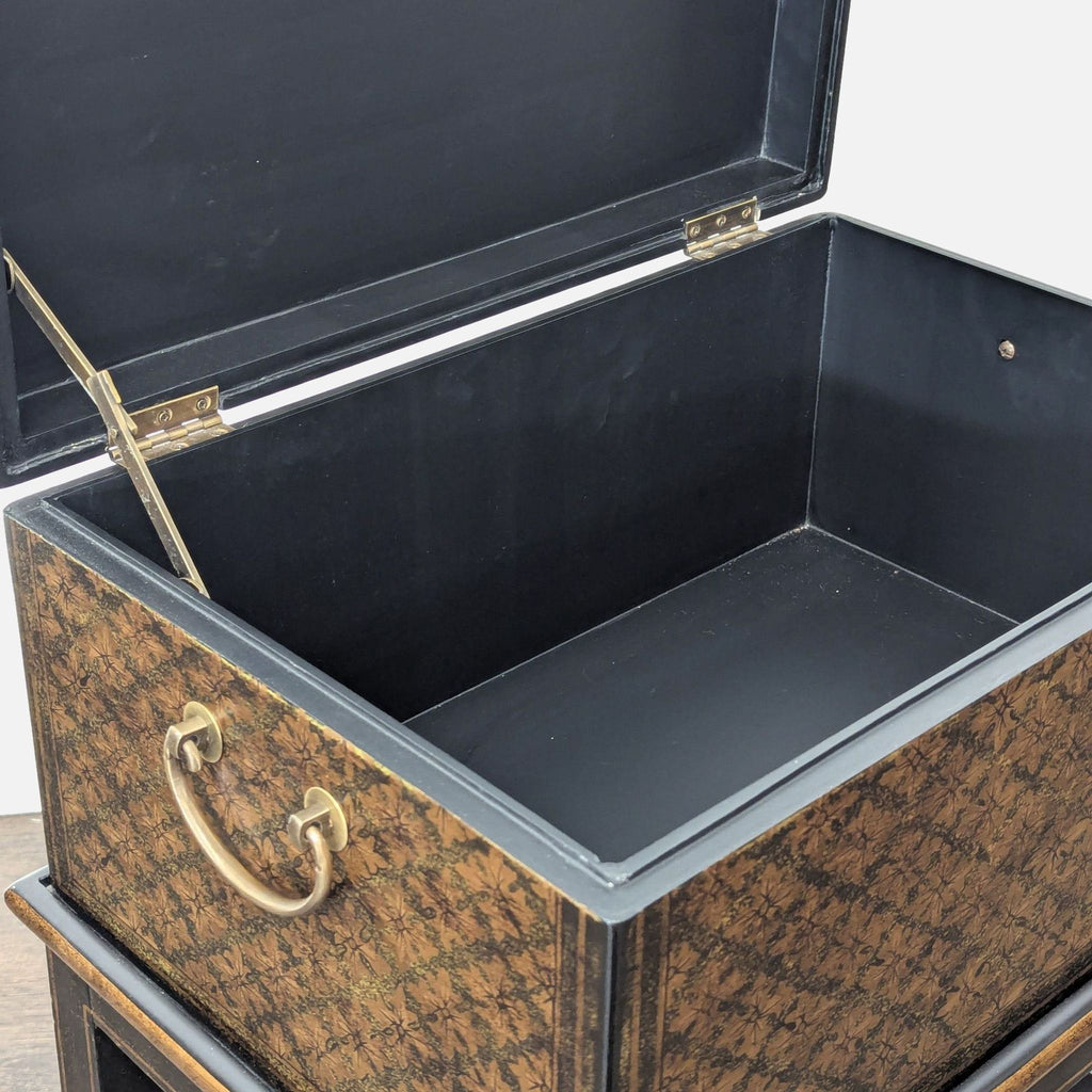 Stenciled Trunk on Stand - Accepted Offer (17.19% discount)
