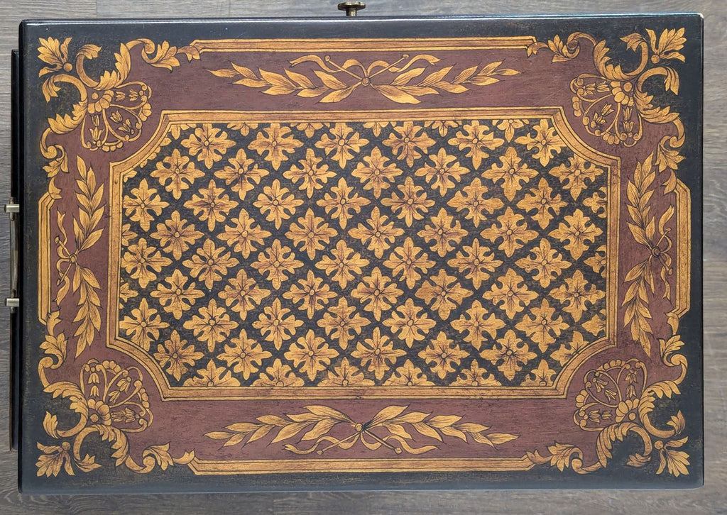 Stenciled Trunk on Stand - Accepted Offer (17.19% discount)