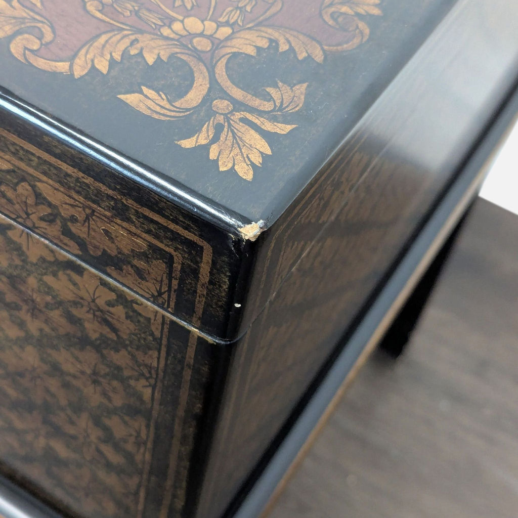 Stenciled Trunk on Stand - Accepted Offer (17.19% discount)