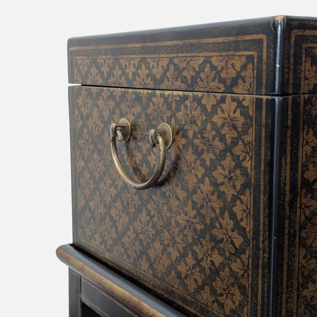 Stenciled Trunk on Stand - Accepted Offer (17.19% discount)