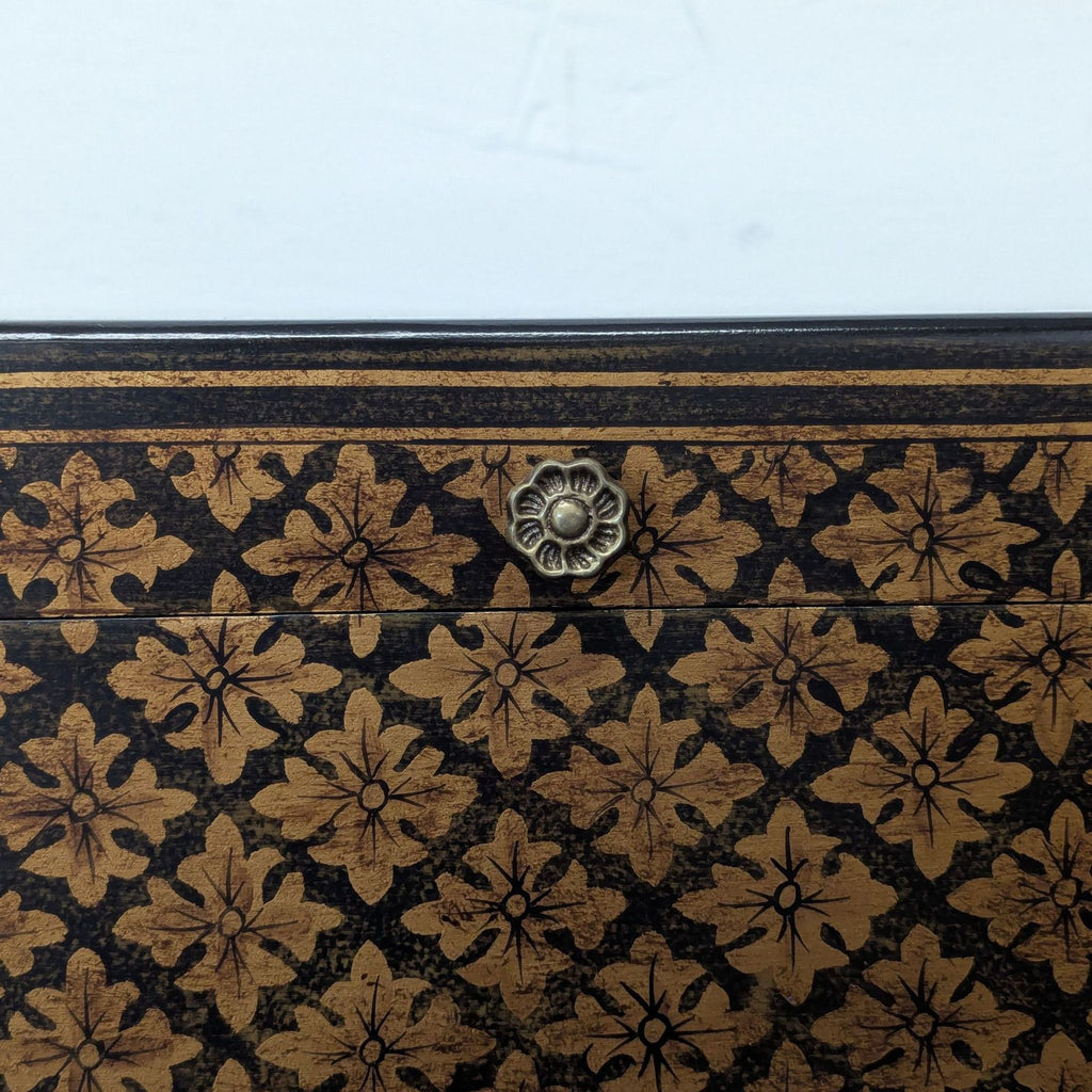 Stenciled Trunk on Stand - Accepted Offer (17.19% discount)