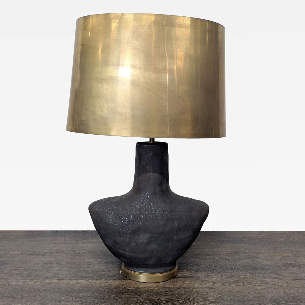 Visual Comfort Armato Modern Black Table Lamp with Brass Shade  - Accepted Offer (25.29% discount)