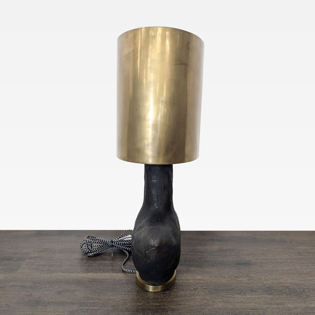 Visual Comfort Armato Modern Black Table Lamp with Brass Shade  - Accepted Offer (25.29% discount)