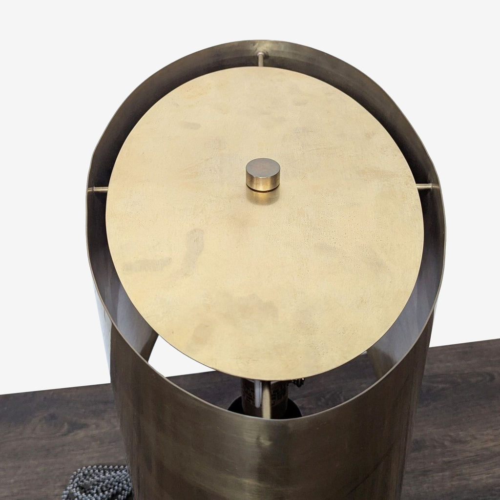Visual Comfort Armato Modern Black Table Lamp with Brass Shade  - Accepted Offer (25.29% discount)