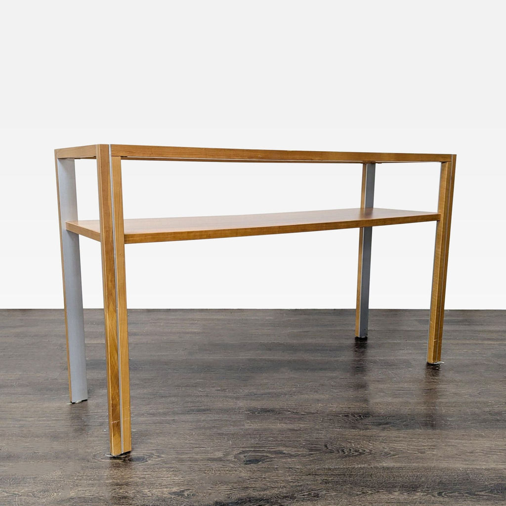 Gangso Mobler Glass and Wood Console Table