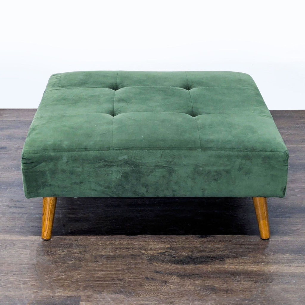 West Elm Tufted Square Ottoman