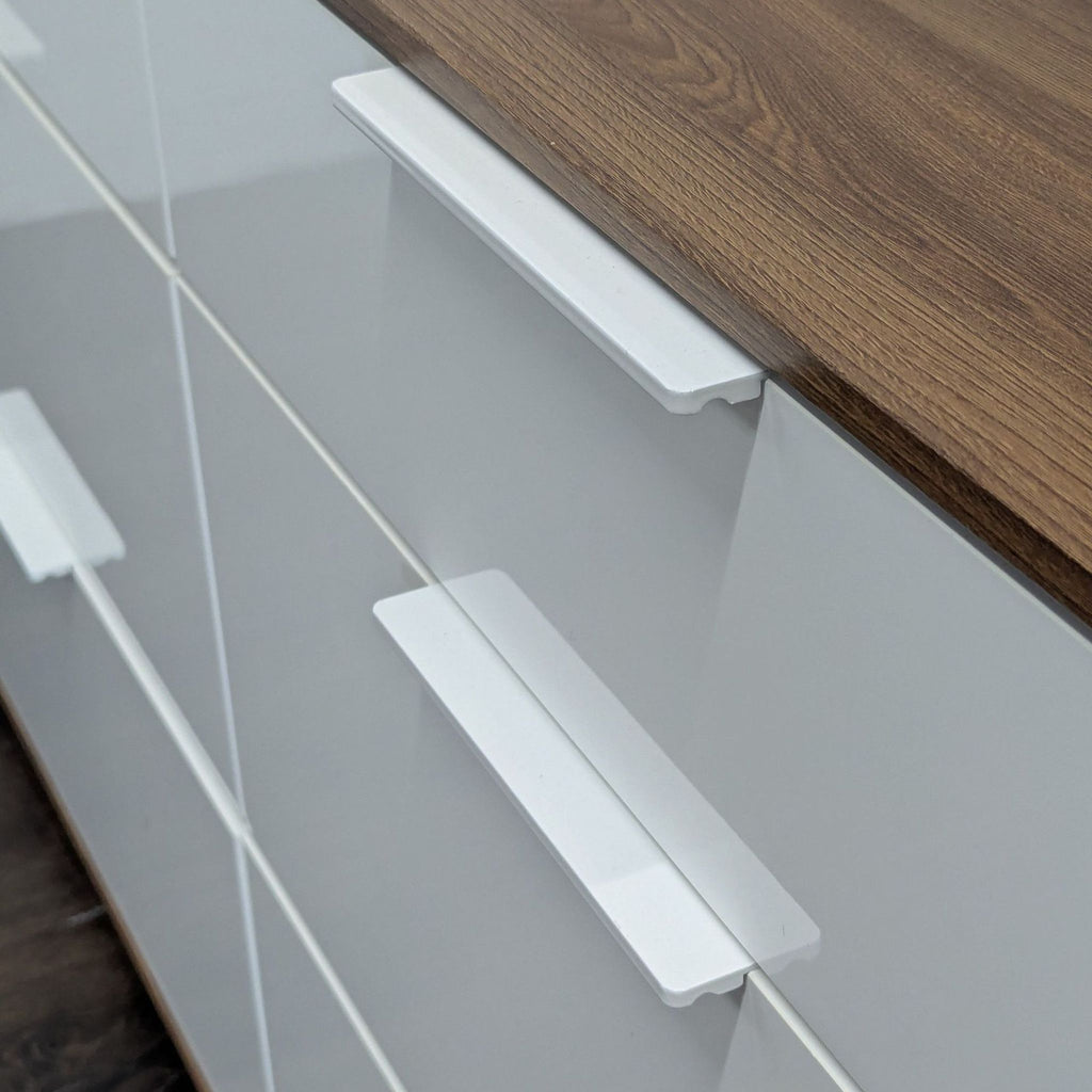 Ikea Modern 6-Drawer Dresser, Walnut and White Finish - Accepted Offer (16.67% discount)
