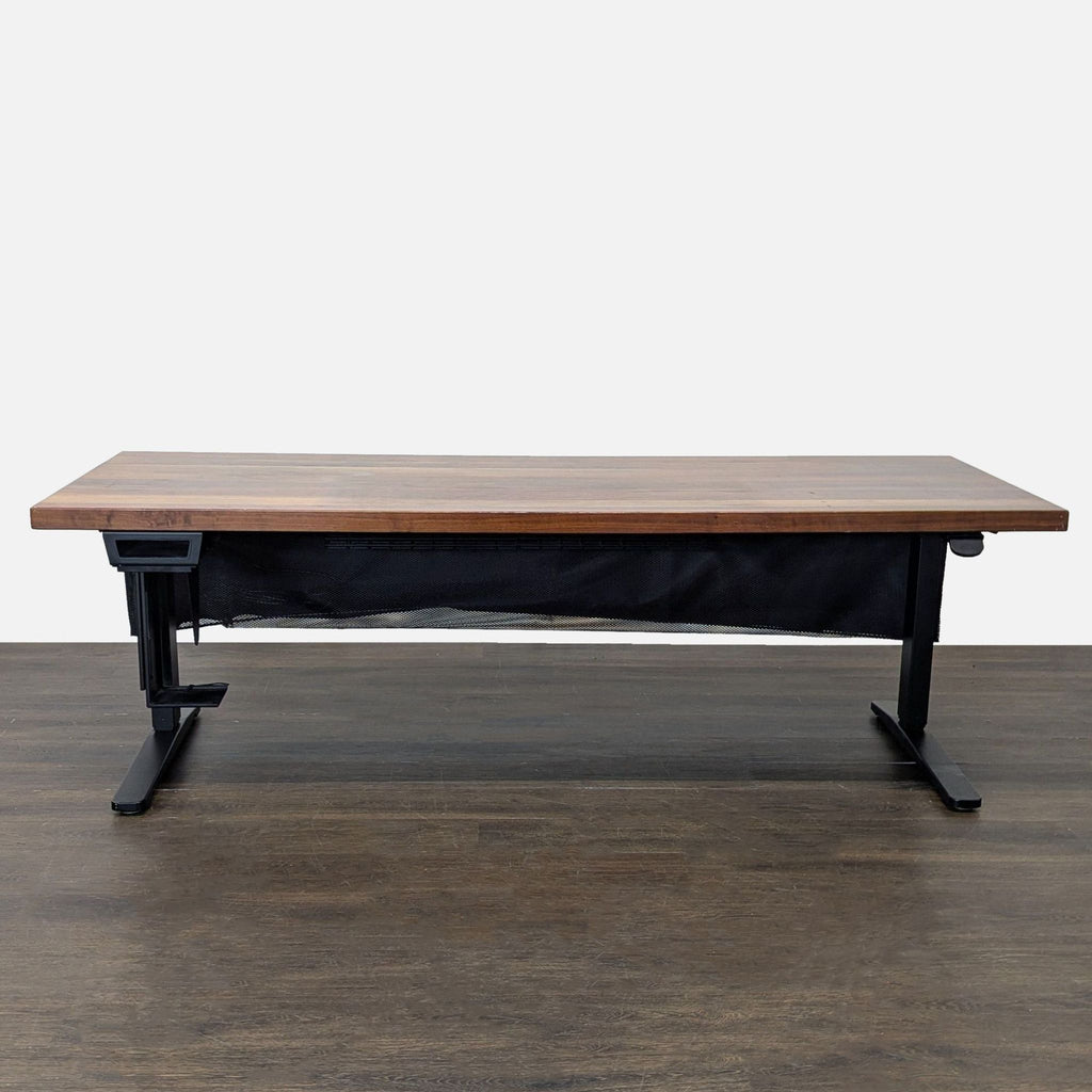 UPLIFT Adjustable Height Standing Desk with Solid Wood Top
