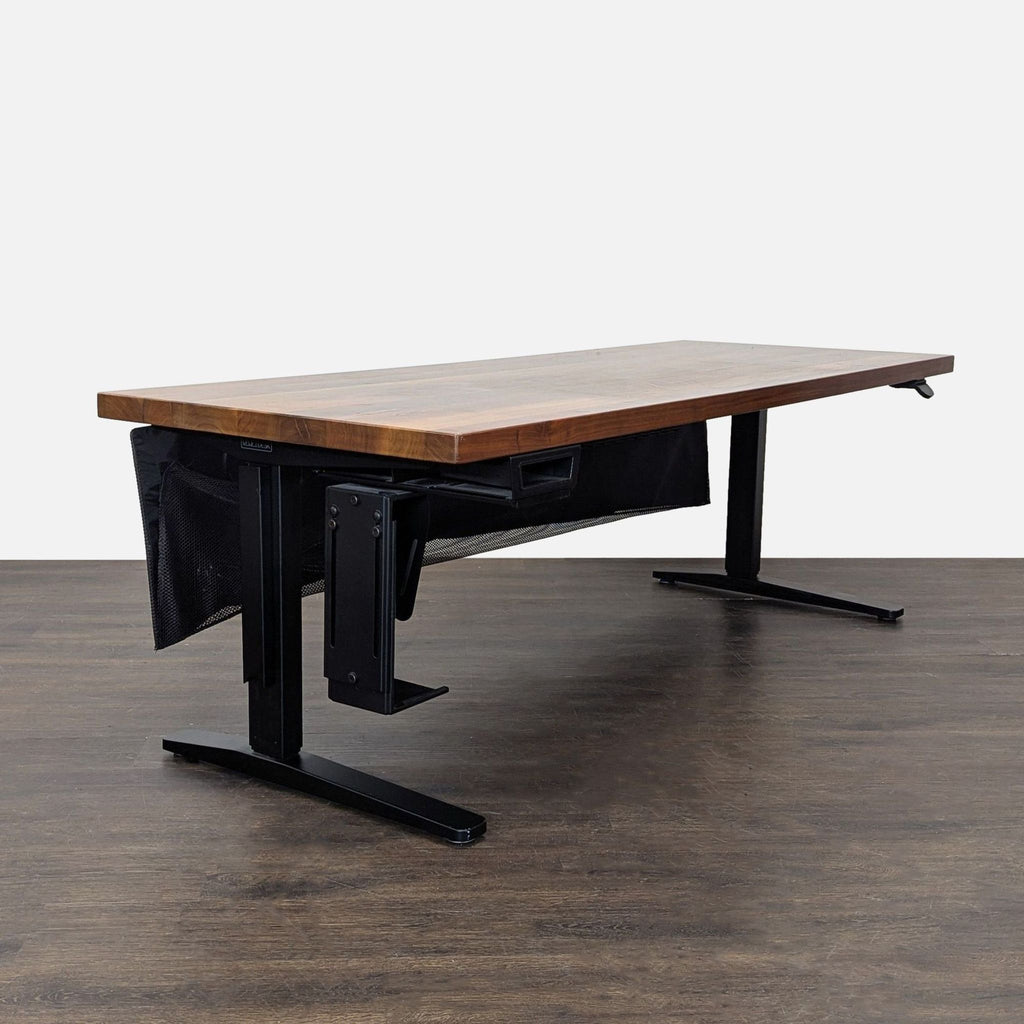 UPLIFT Adjustable Height Standing Desk with Solid Wood Top