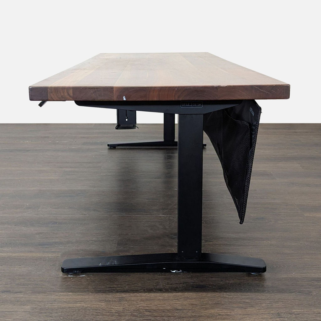 UPLIFT Adjustable Height Standing Desk with Solid Wood Top