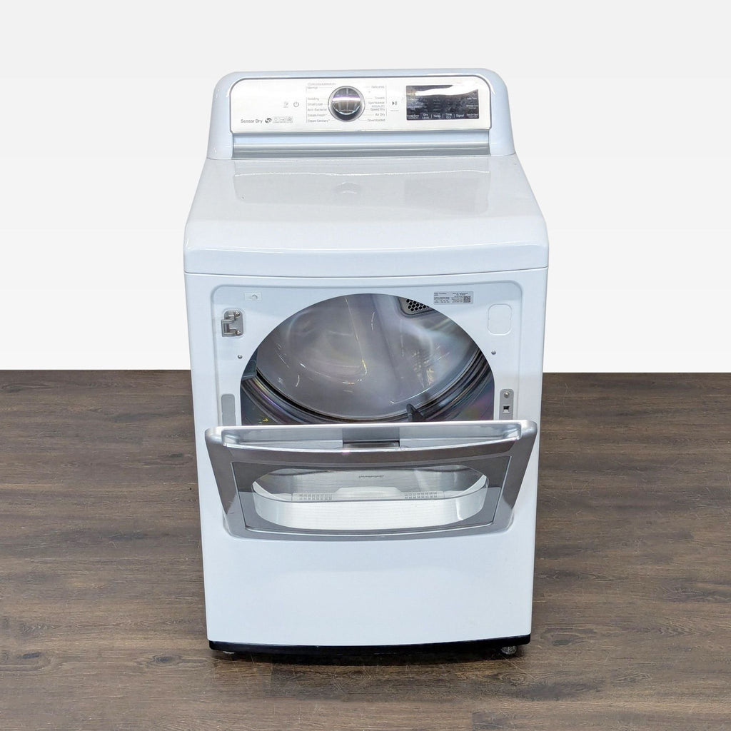 LG Sensor Dry Electric Dryer – White, Large Capacity, Easy Controls