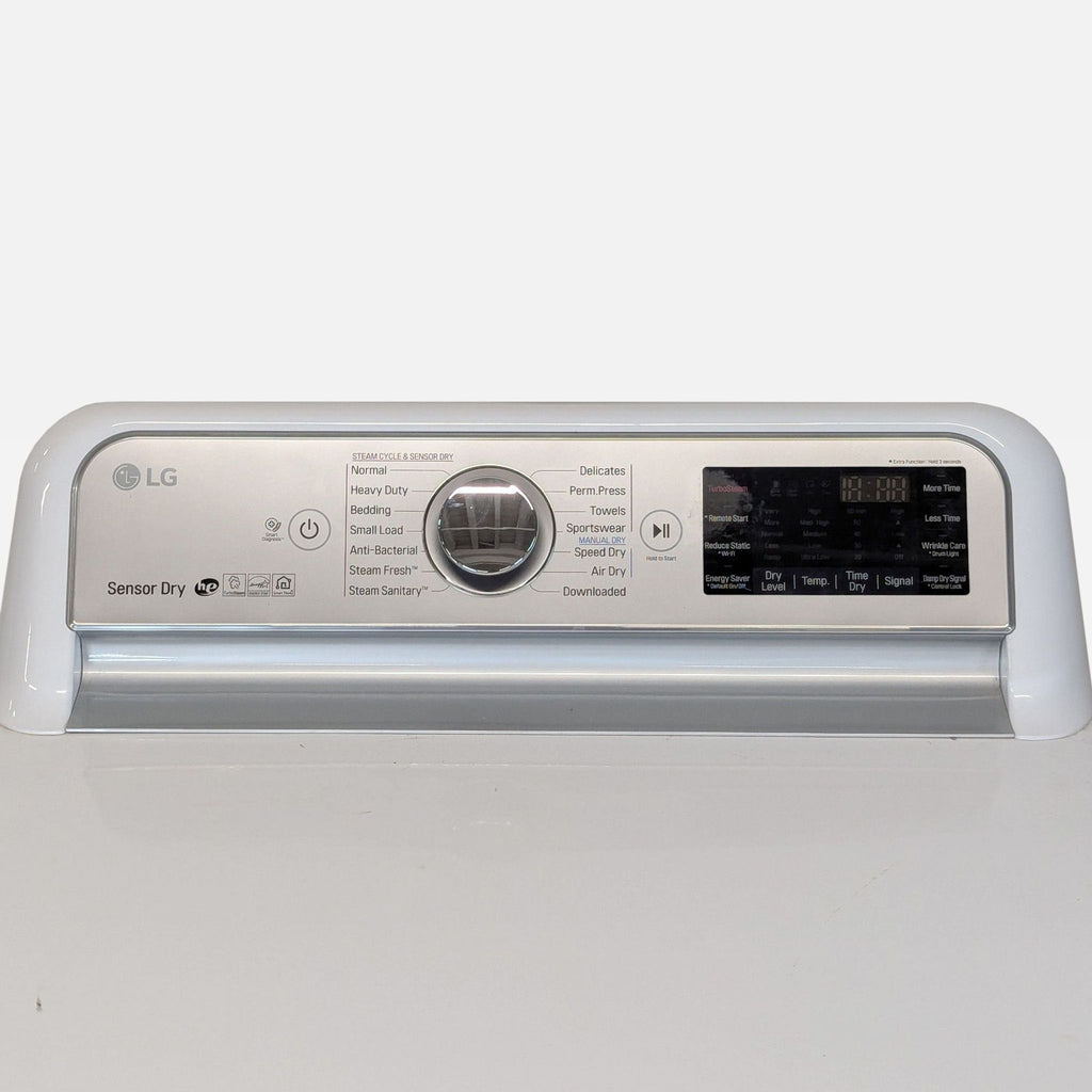 LG Sensor Dry Electric Dryer – White, Large Capacity, Easy Controls