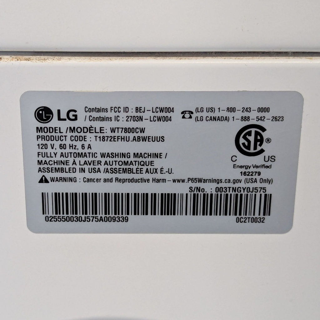 LG Top Load Washer – Reliable and Spacious