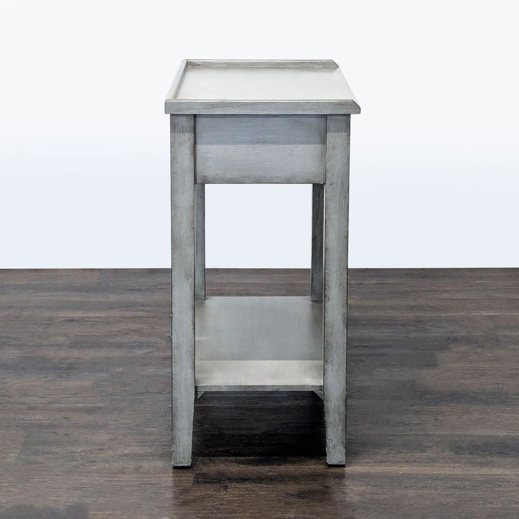 Office Star Products Two Drawer End Table with Shelf