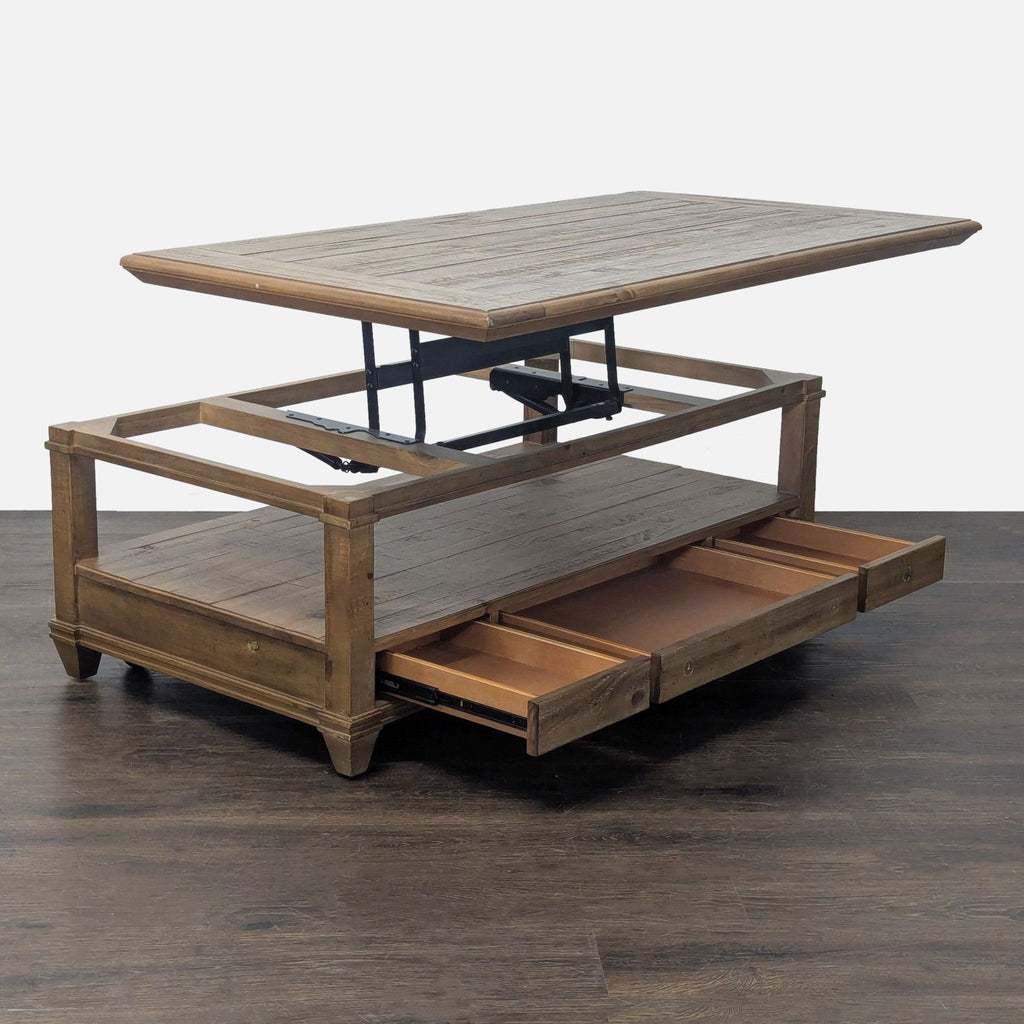 Rustic Lift-Top Coffee Table
