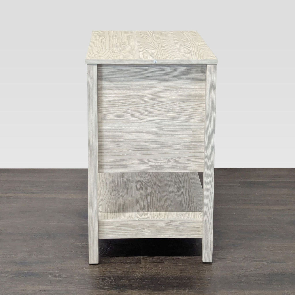 Breakwater Bay Two Drawer Nightstand with Bottom Shelf
