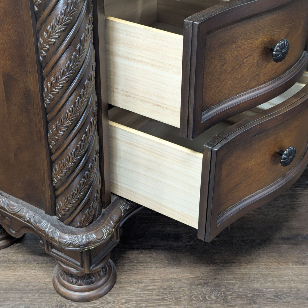 Ashley Furniture North Shore Traditional 12-Drawer Dresser with Marble Top