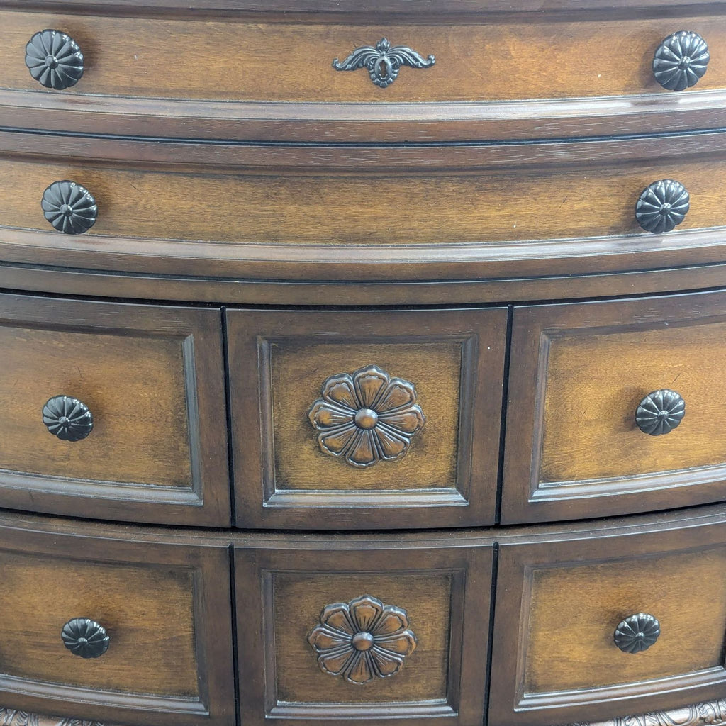 Ashley Furniture North Shore Traditional 12-Drawer Dresser with Marble Top