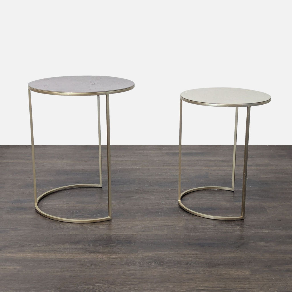 1. Sleek glass console table with black metal frame, from West Elm, perfect for modern living spaces.