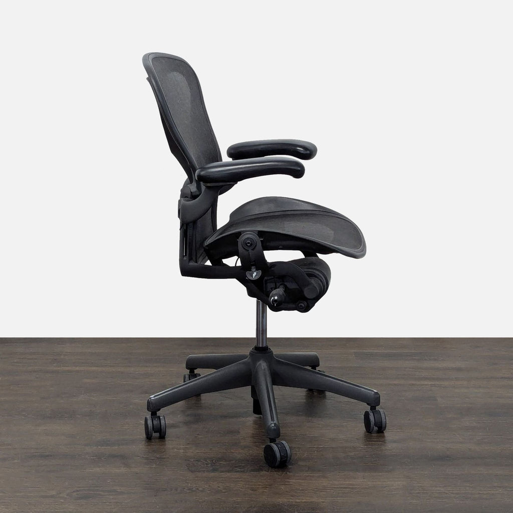 Herman Miller Aeron Size B Ergonomic Office Chair - Adjustable, Black Mesh - Accepted Offer (23.81% discount)