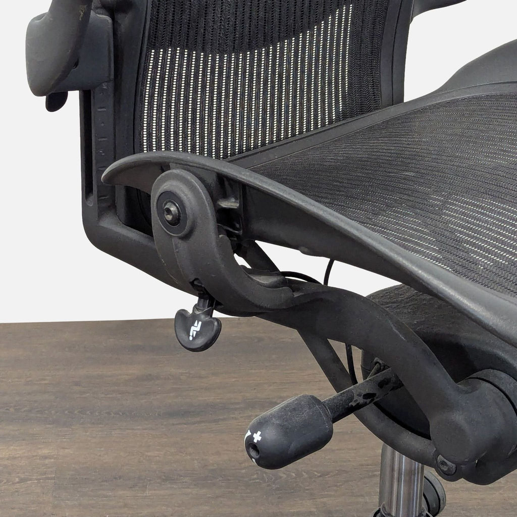 Herman Miller Aeron Size B Ergonomic Office Chair - Adjustable, Black Mesh