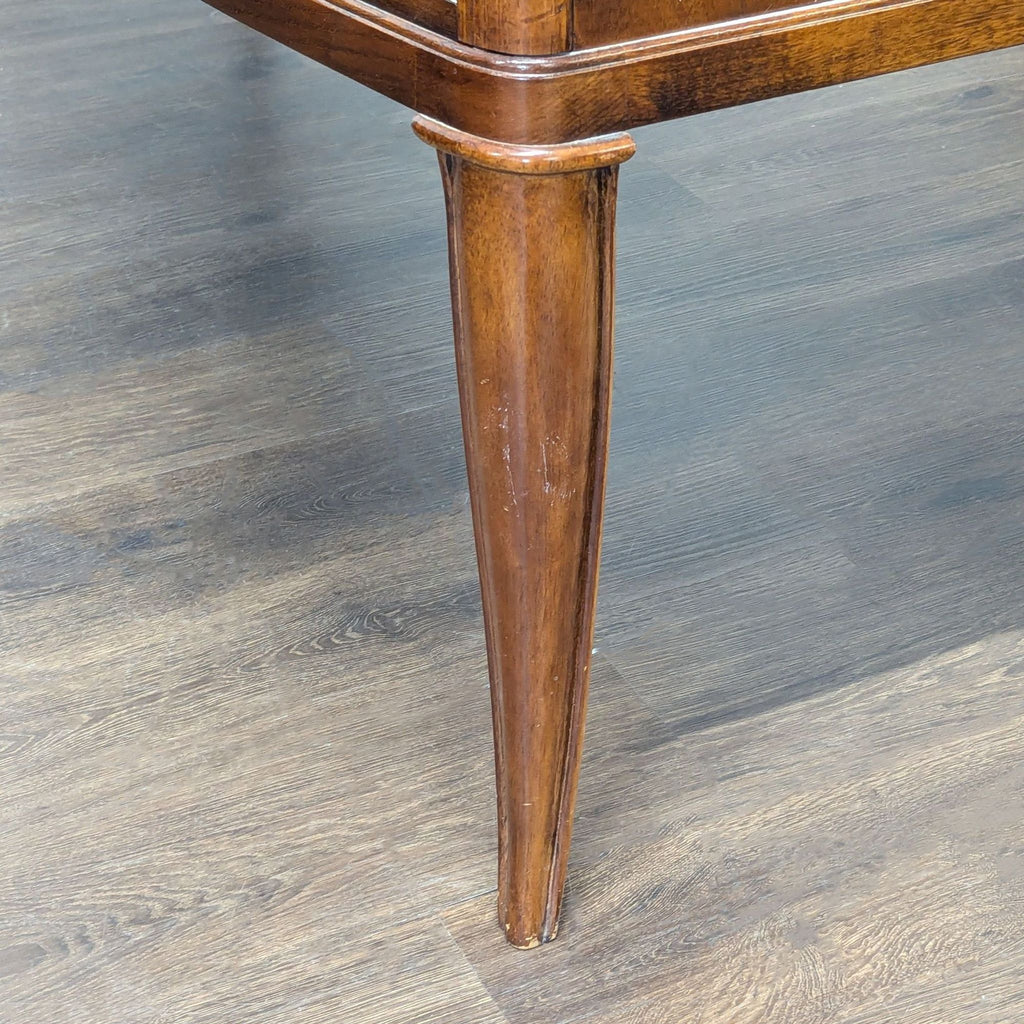 Thomasville Bow Front Burl Veneer Sideboard Buffet