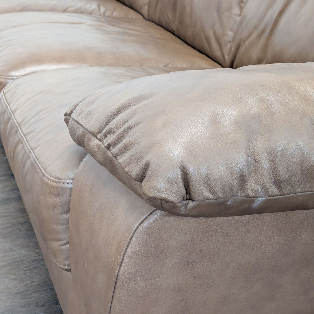 Italsofa 3-Seat Brown Leather Sofa – Comfortable and Stylish - Accepted Offer (10.51% discount)