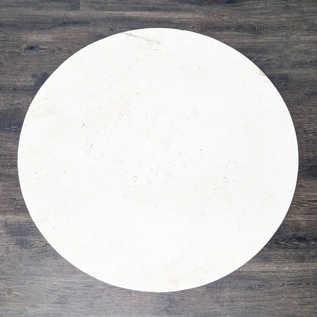 Faux Stone Top End Table on Distressed Wood Base - Accepted Offer (56.31% discount)