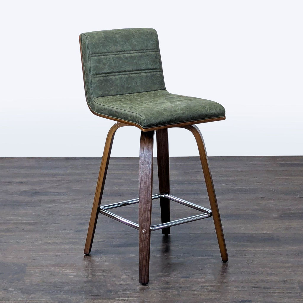 Armen Living Faux Leather Bar Stool