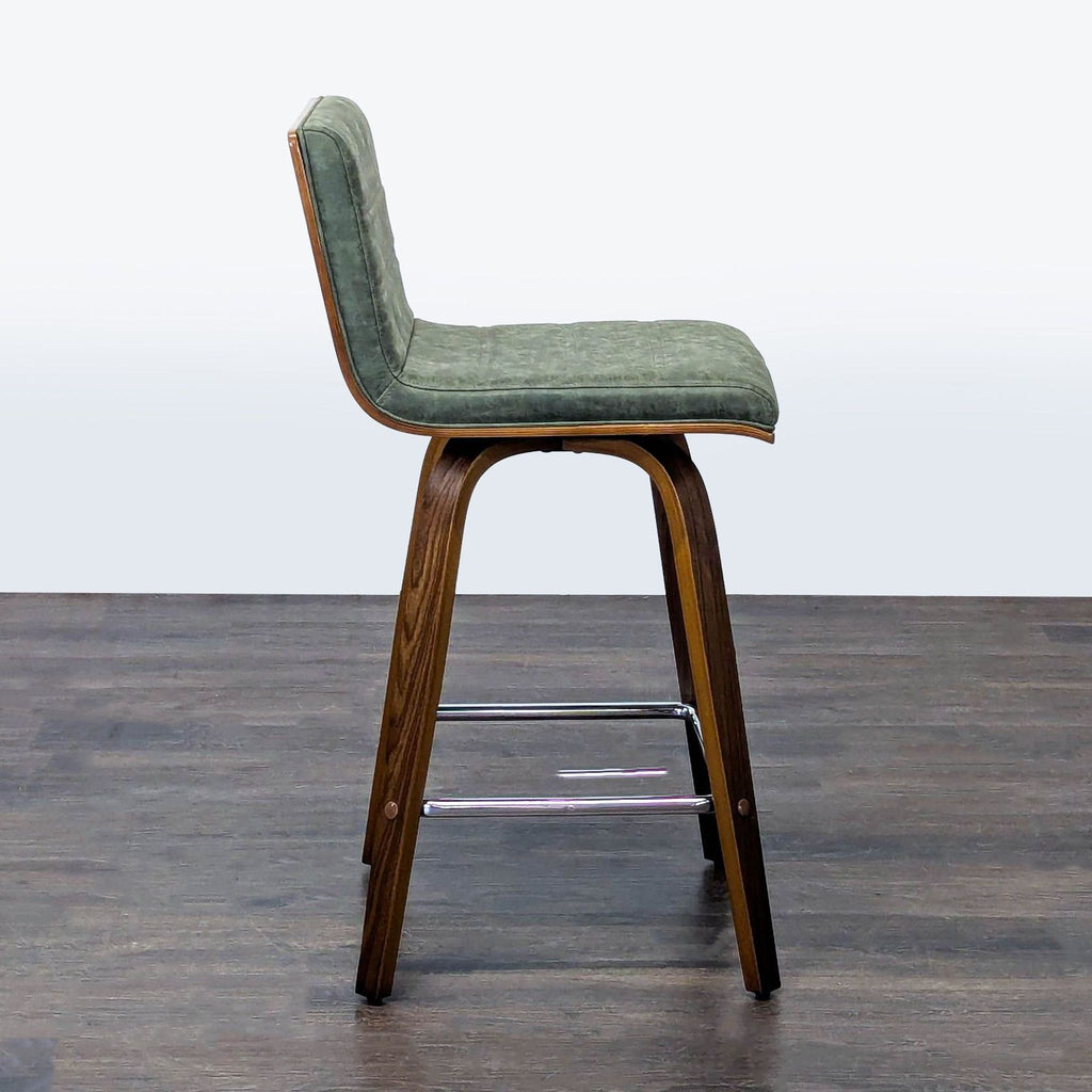 Armen Living Faux Leather Bar Stool