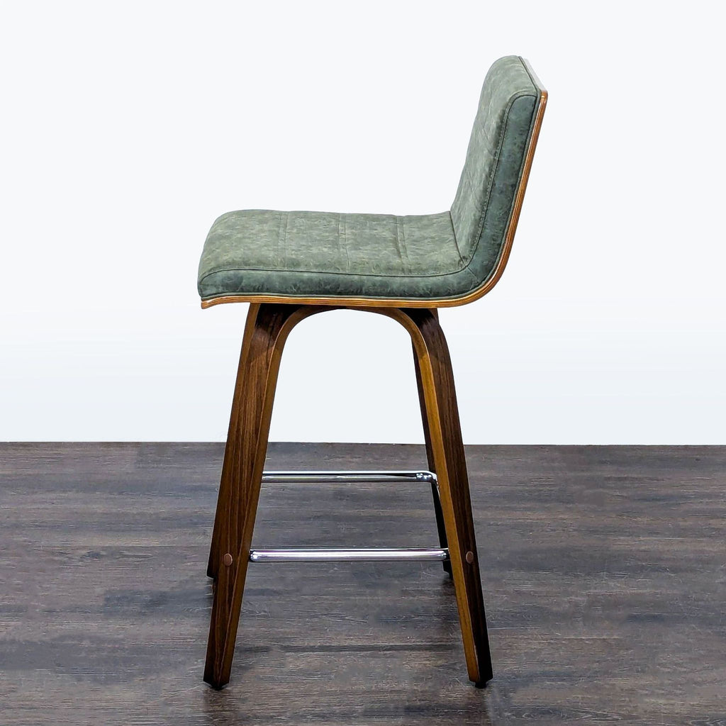 Armen Living Faux Leather Bar Stool