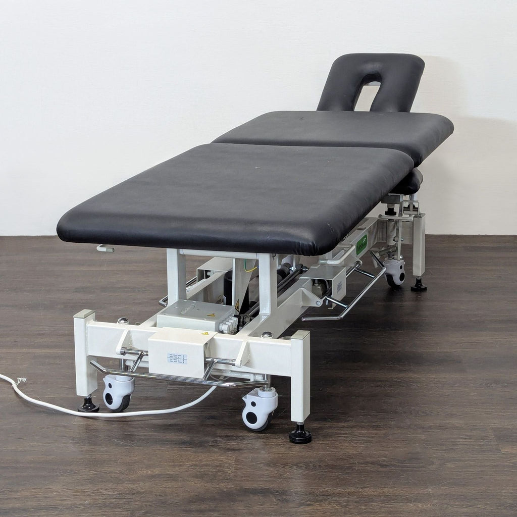 MedSurface Electric Adjustable Therapy Exam Table - Black Upholstery