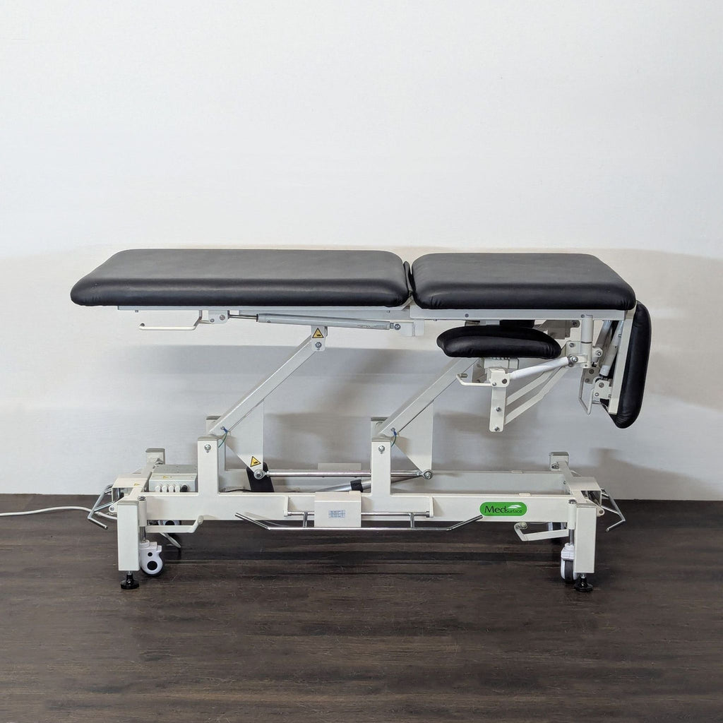 MedSurface Electric Adjustable Therapy Exam Table - Black Upholstery