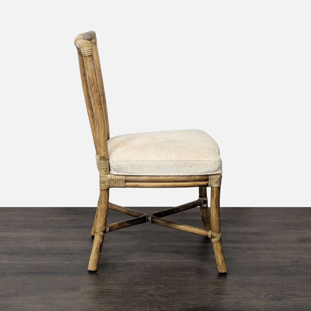 Set of Ten McGuire Bamboo Dining Chairs