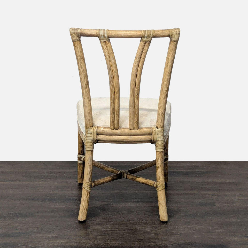 Set of Ten McGuire Bamboo Dining Chairs