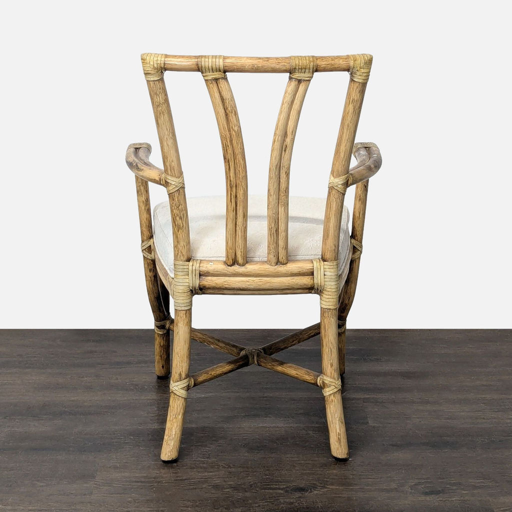 Set of Ten McGuire Bamboo Dining Chairs