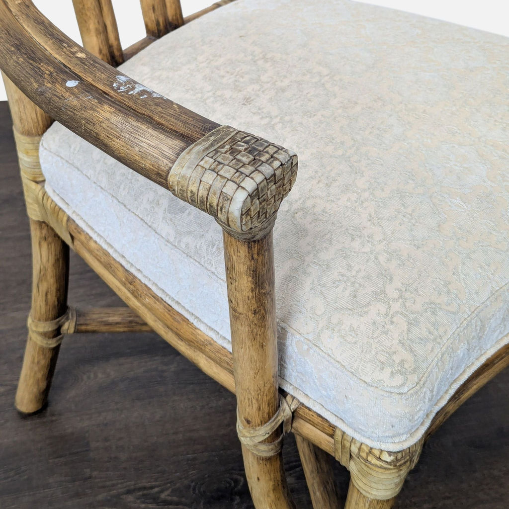 Set of Ten McGuire Bamboo Dining Chairs