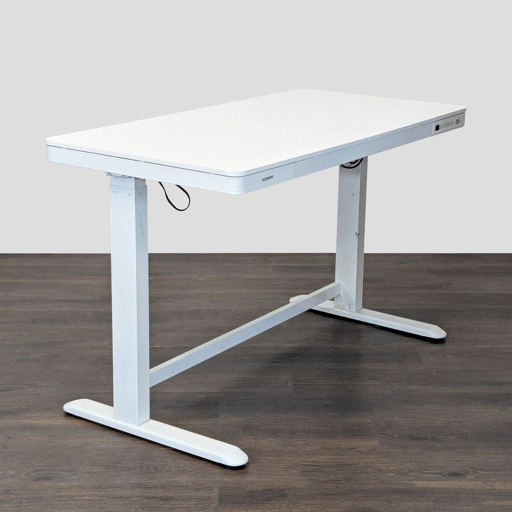 Flexispot Electric Standing Desk with Drawer – Adjustable Height, White