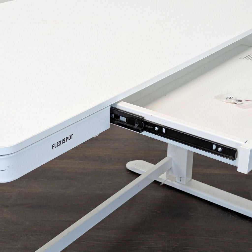 Flexispot Electric Standing Desk with Drawer – Adjustable Height, White