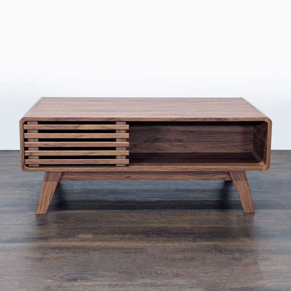Sure! However, I did not receive the actual images or a full description. Based on the information provided—that this is a Mopio brand coffee table—I’ll create three distinct summarized alt texts, each under 100 characters: