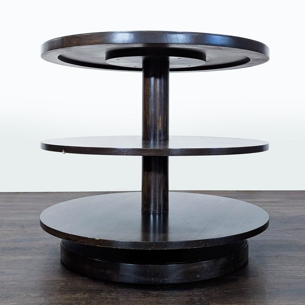 3. Vanguard Furniture end table with a smooth surface and strong legs, perfect for holding decor or essentials.