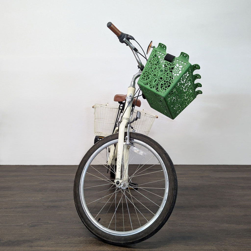 Electra Townie Step-Through Bicycle with Dual Baskets and Mirror