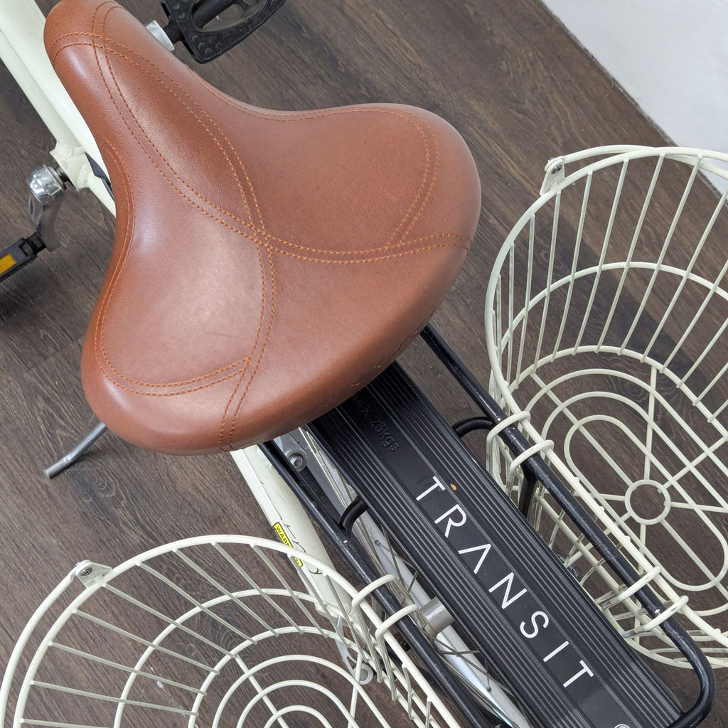 Electra Townie Step-Through Bicycle with Dual Baskets and Mirror
