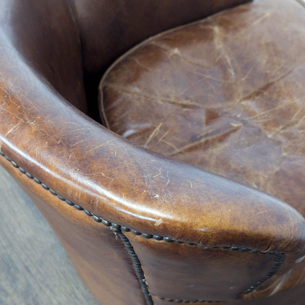 Restoration Hardware Professor Leather Lounge Chair - Accepted Offer (20.00% discount)